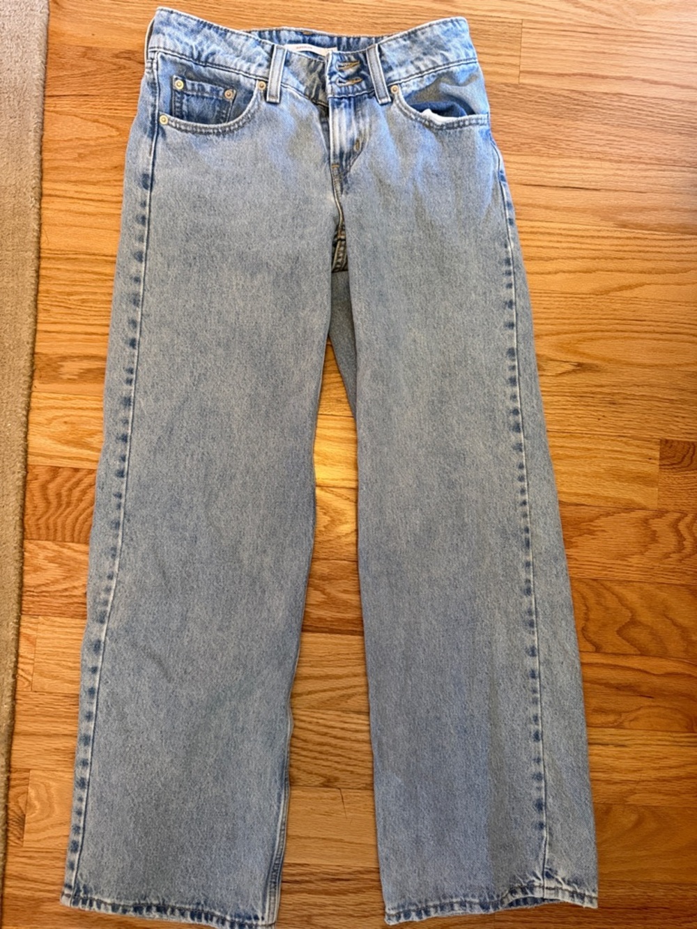 Levi Strauss Superlow Light Blue Women's Wide Leg Jeans - Size 26